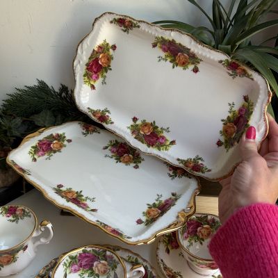 Блюдо для кекса Royal Albert Old Country Roses 30 см Англия