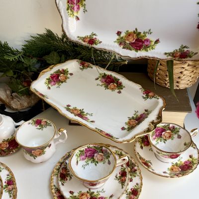 Блюдо для кекса Royal Albert Old Country Roses 30 см Англия