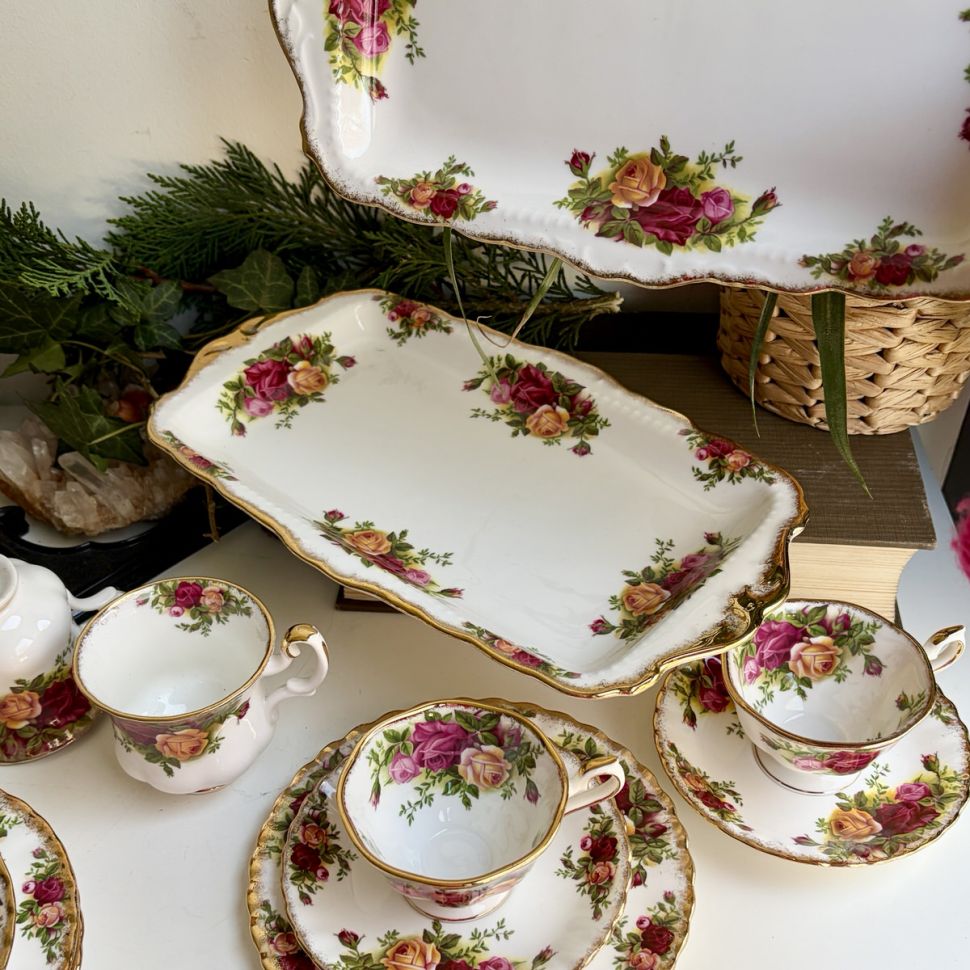 Блюдо для кекса Royal Albert Old Country Roses 30 см Англия