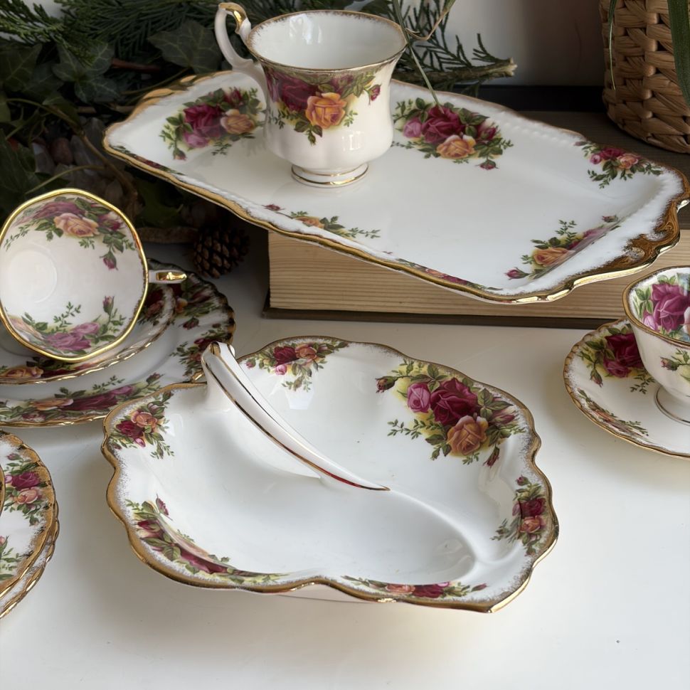 Блюдо для кекса Royal Albert Old Country Roses 30 см Англия
