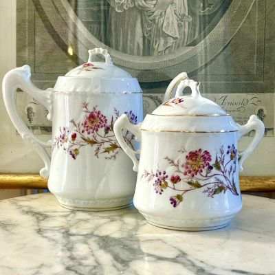 Чайник кофейник 1,1 л фарфор Франция конец 19 в. Модерн