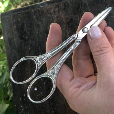 Ножницы Виноград 12 см мельхиор