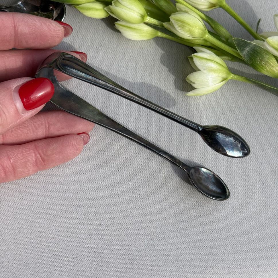 Щипцы для сахара 11 см серебро 800 Голландия