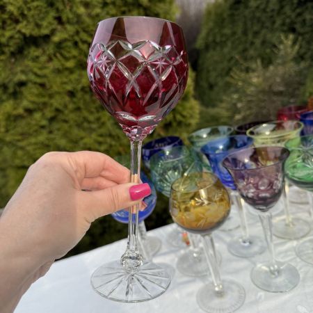 Бокал Laucitzer Glas малиновый 230 мл накладной хрусталь Германия