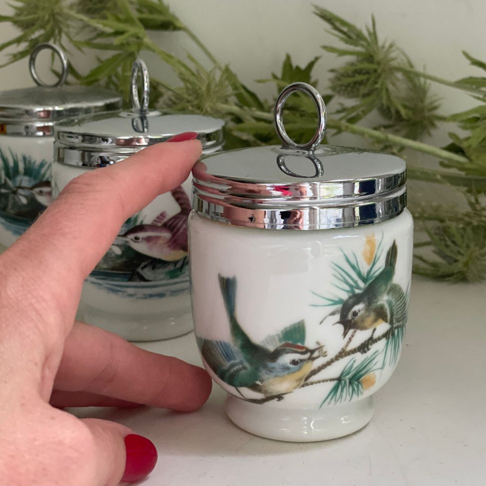 Кодлер на 2 яйца Royal Worcester Птицы фарфор Англия