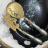 Набор сервировочный 2 предмета для десерта Bourges серебро латунь Франция
