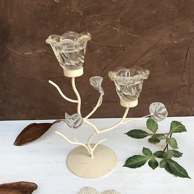 Подсвечник Ветви и цветы, не хватает одного цветка