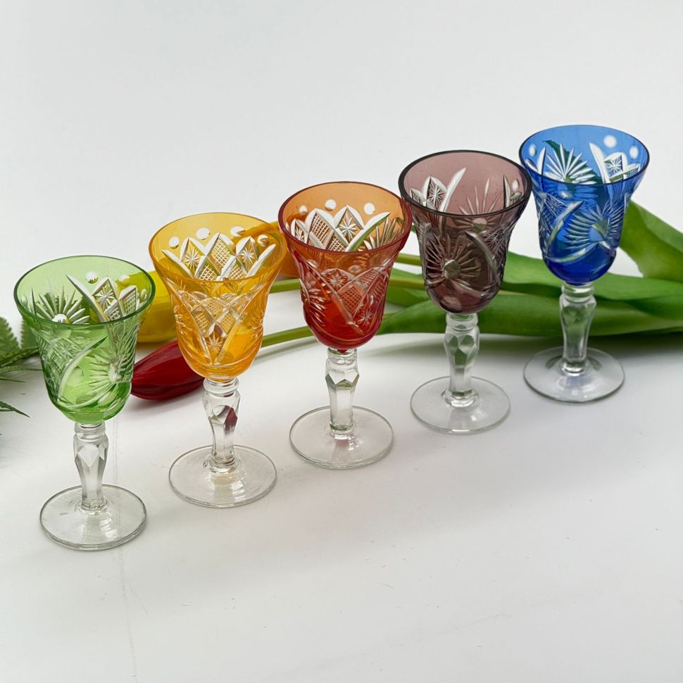 Рюмка Anna Hutte набор 5 шт. 35 мл накладной хрусталь Германия