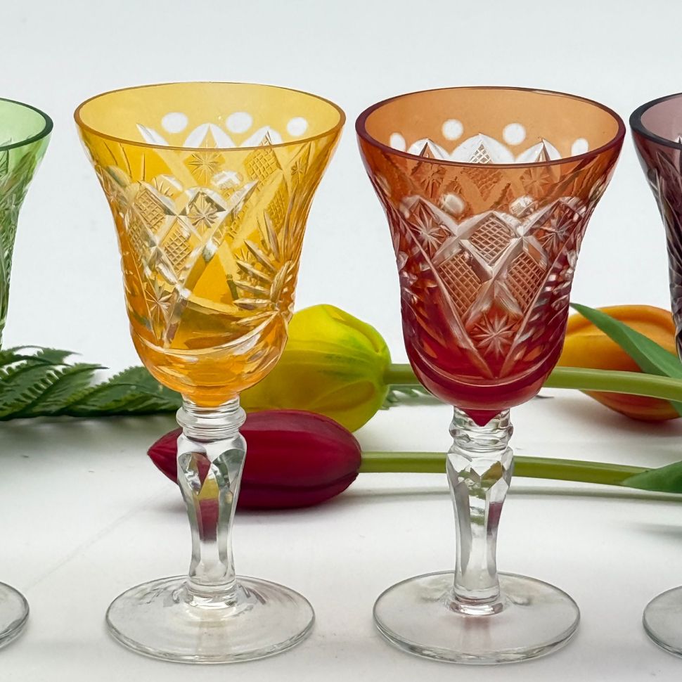 Рюмка Anna Hutte набор 5 шт. 35 мл накладной хрусталь Германия