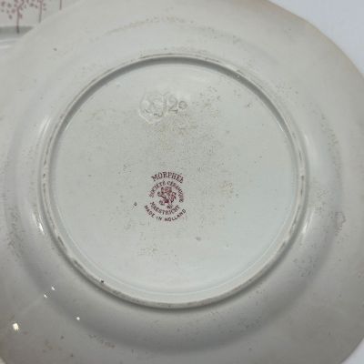 Тарелка Societe Ceramique 1890 гг зарождение Арнуво Maastricht Morphee 25 см Голландия