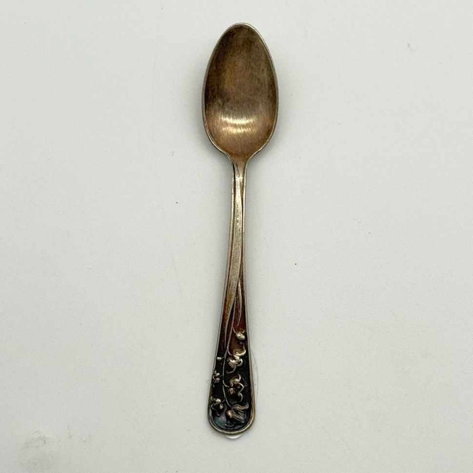 Ложка кофейная Gero Ландыши 11 см мельхиор Голландия