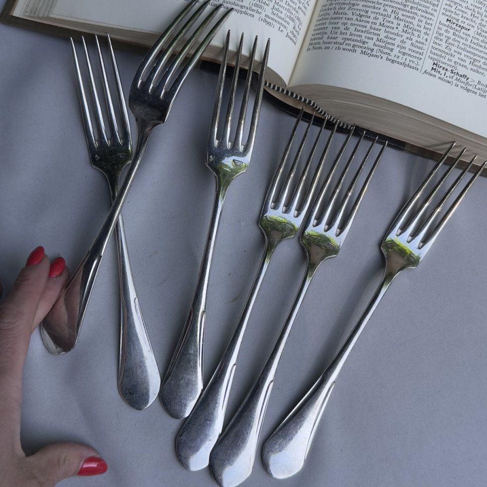 Вилка столовая 22 см серебрение Франция