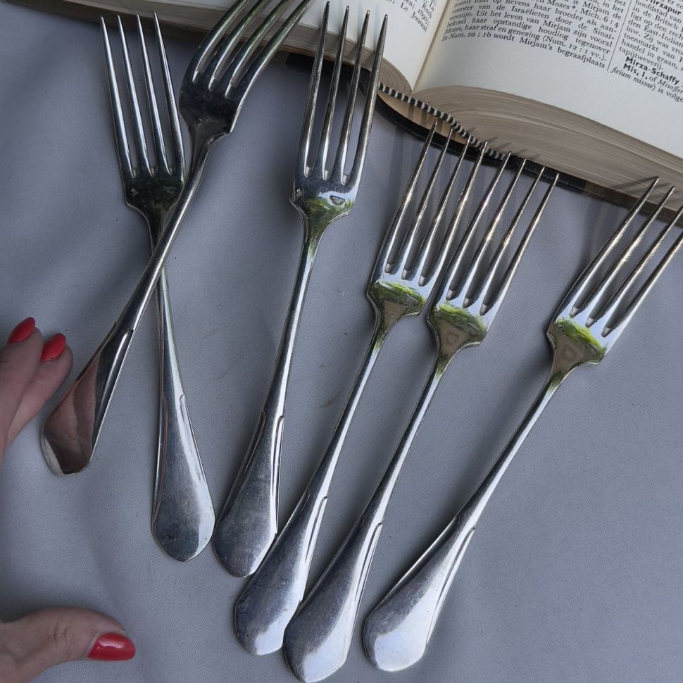 Вилка столовая 22 см серебрение Франция