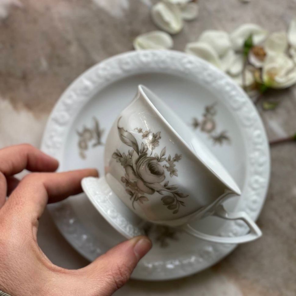 Чайная пара Rosenthal Maria Роза 180 мл Германия