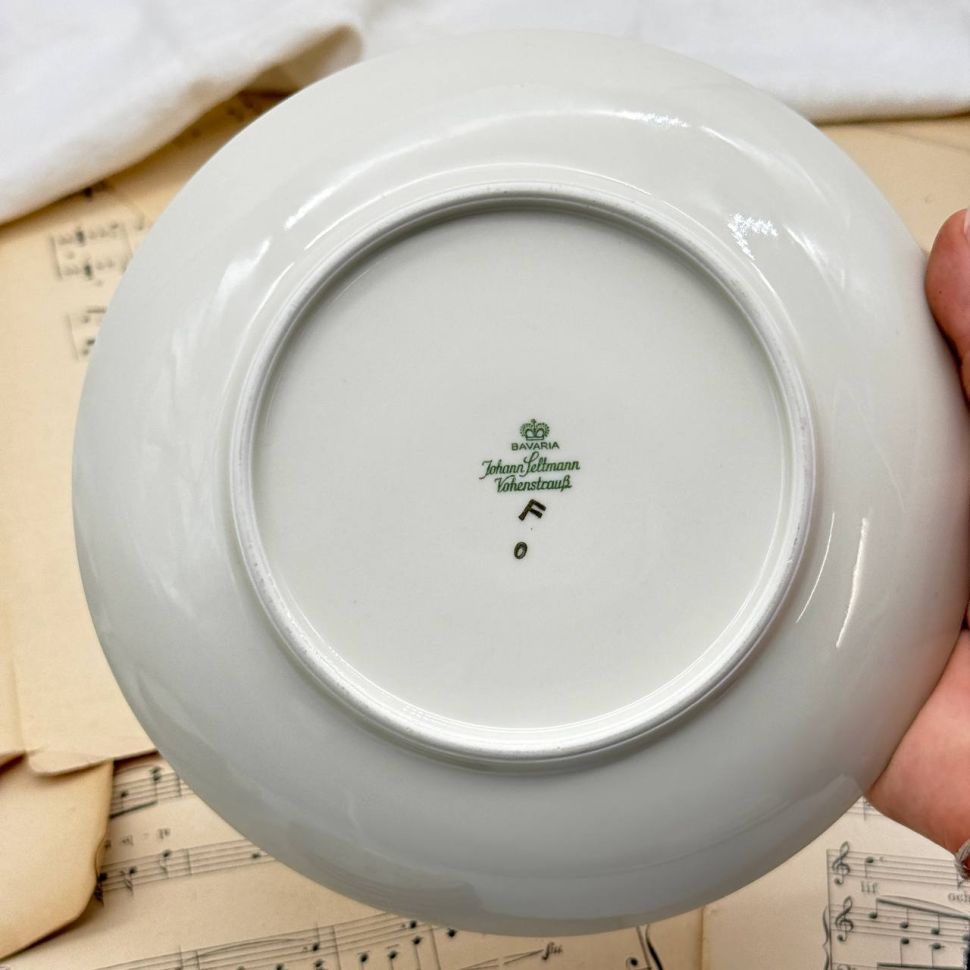 Тарелка Johann Seltmann Vohenstraub 19 см фарфор Бавария   