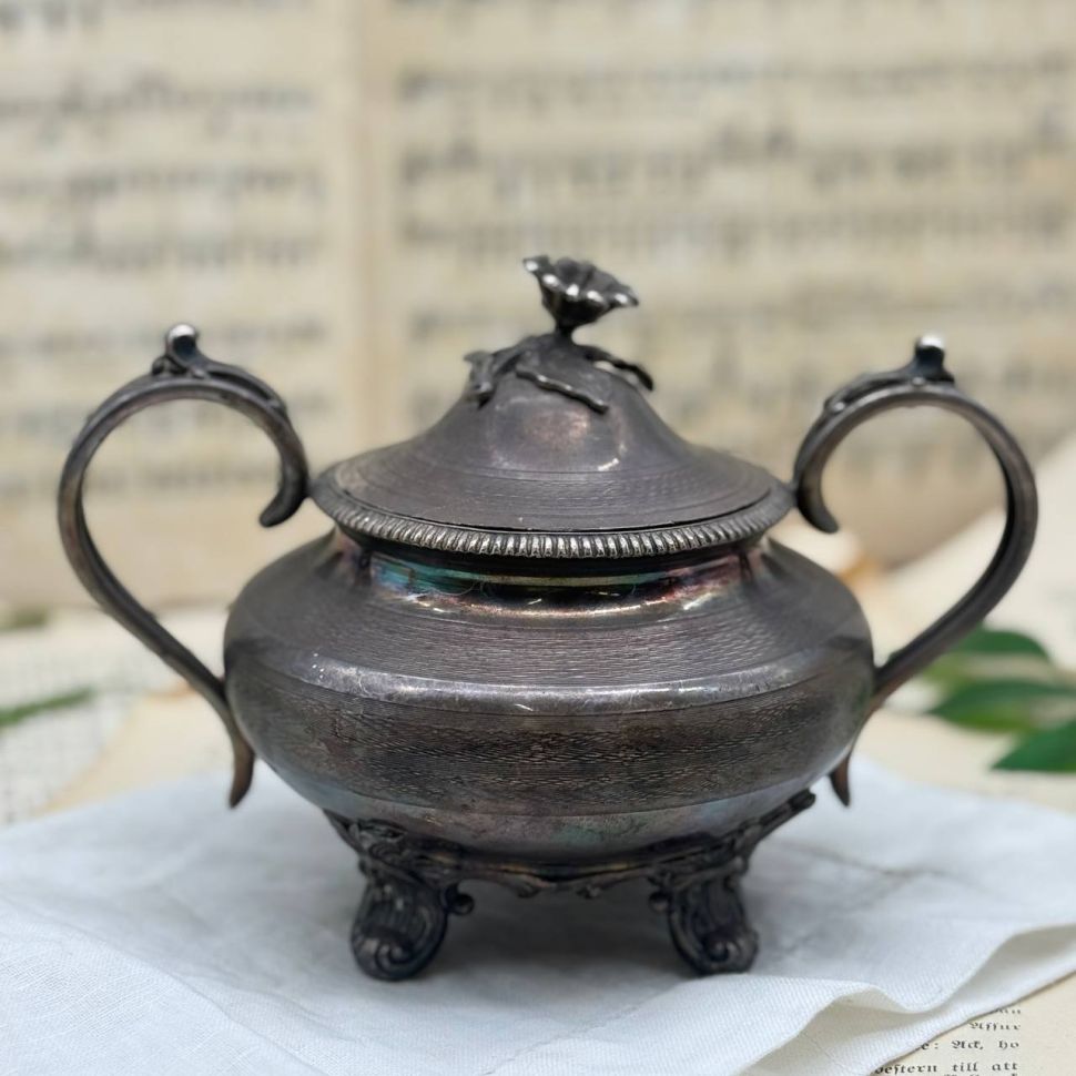 Сахарница на ножках James Dixon&Sons Англия 