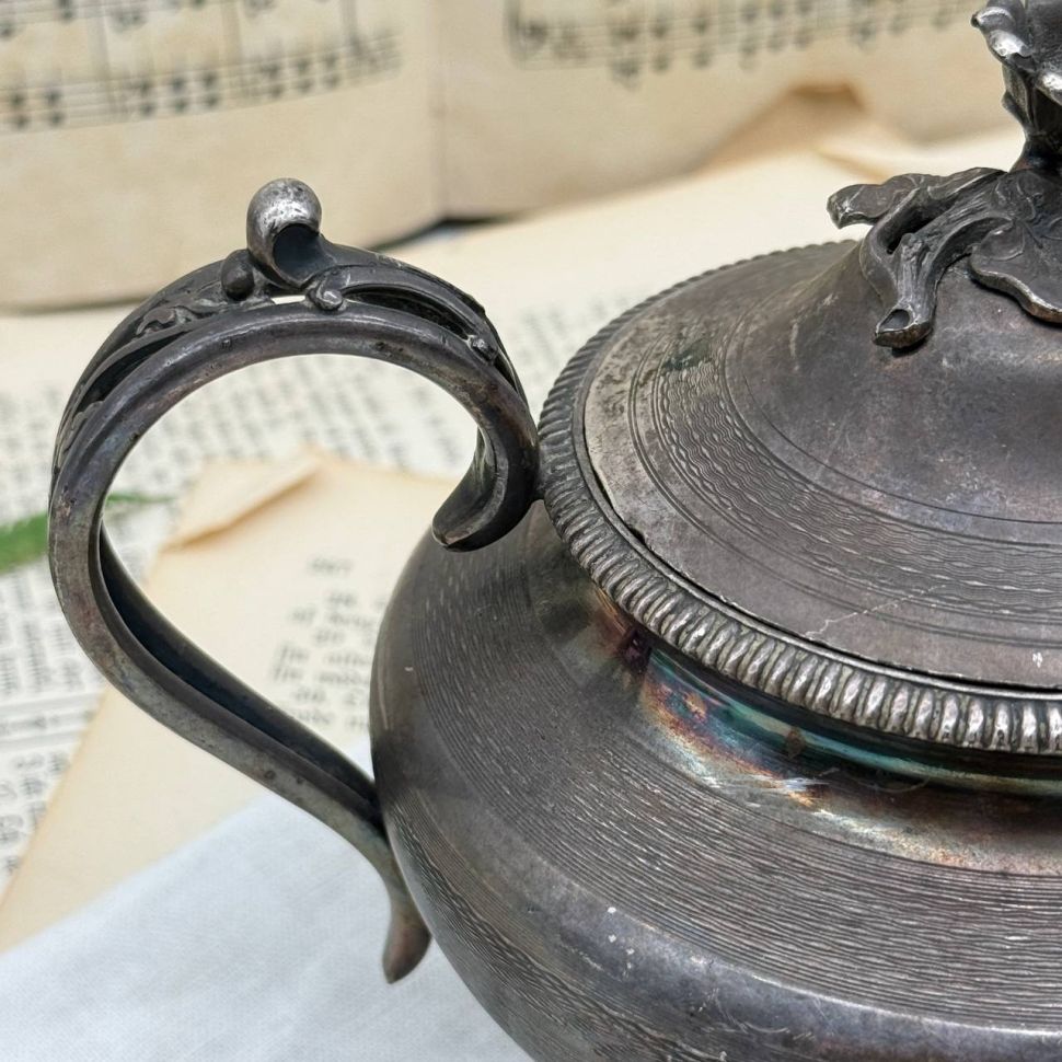 Сахарница на ножках James Dixon&Sons Англия 