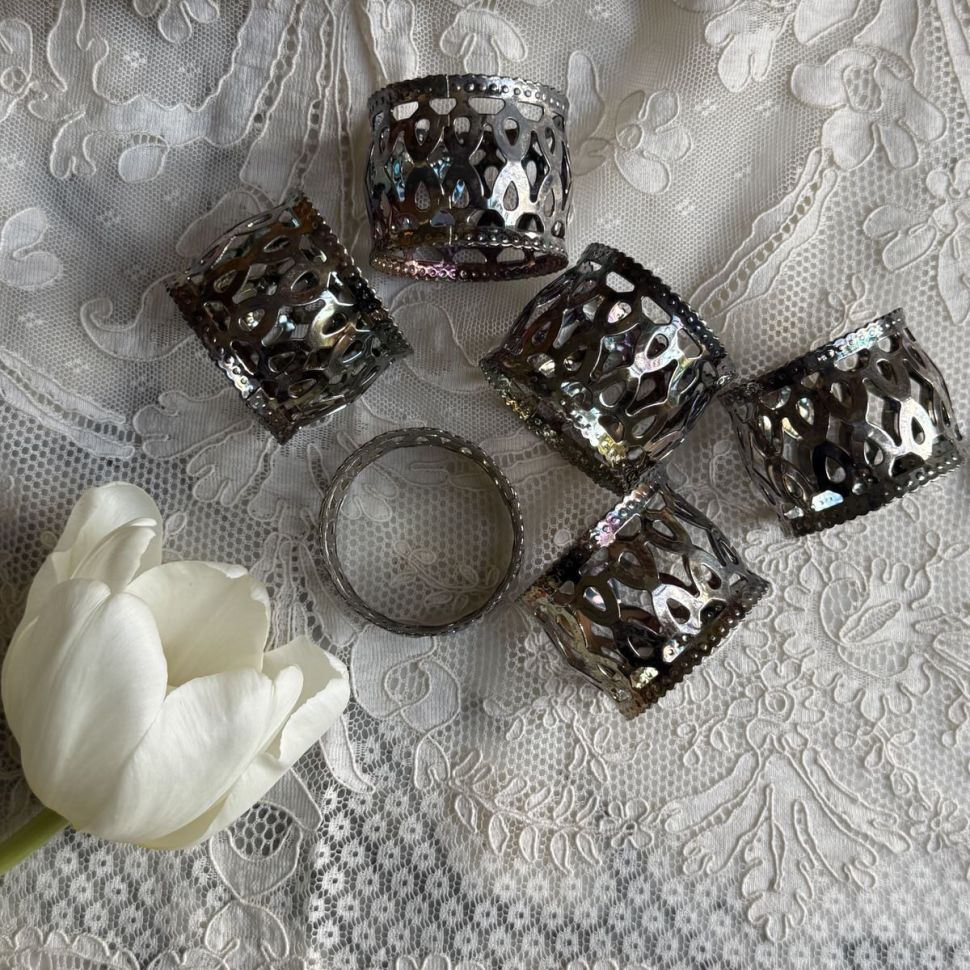 Кольцо для салфетки 4 см патина