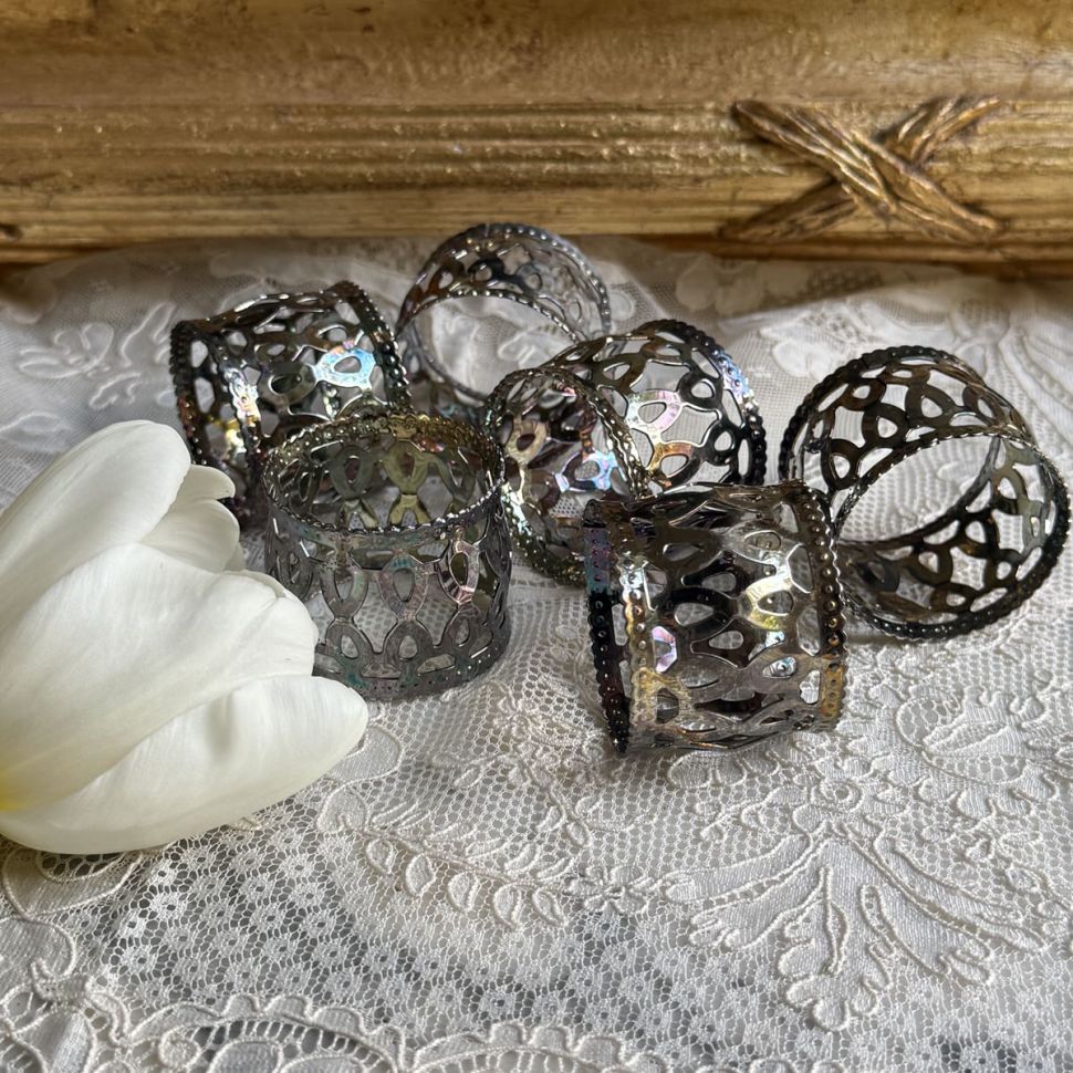 Кольцо для салфетки 4 см патина