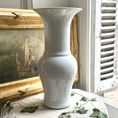 Ваза Balustre белая 45 см фарфор Франция конец 19 в.