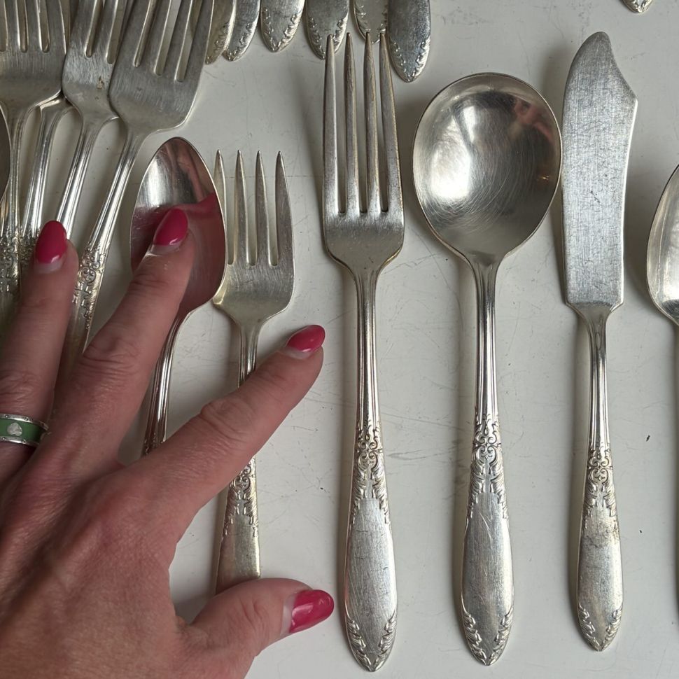 Вилка десертная King Edward National Silver Company серебрение