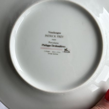 Тарелка Phillippe Deshoulières Limoges Patrick Frey Vendanges 19 см Франция