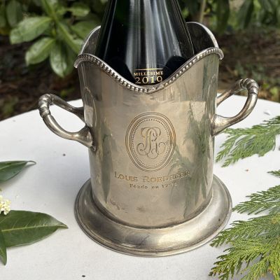 Ведро для охлаждения бутылки 17 см  Louis Roederer мельхиор серебрение 