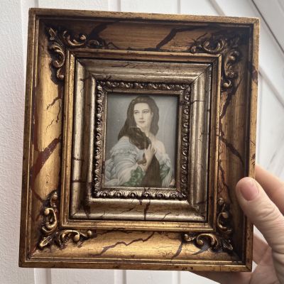 Репродукция по ткани 17х19 см