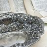 Фруктовница конфетница Розы Англия мельхиор