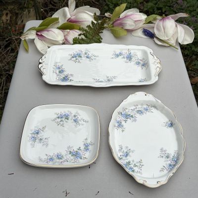 Блюдо для торта Royal Albert Blue Blossom 30 мл Англия
