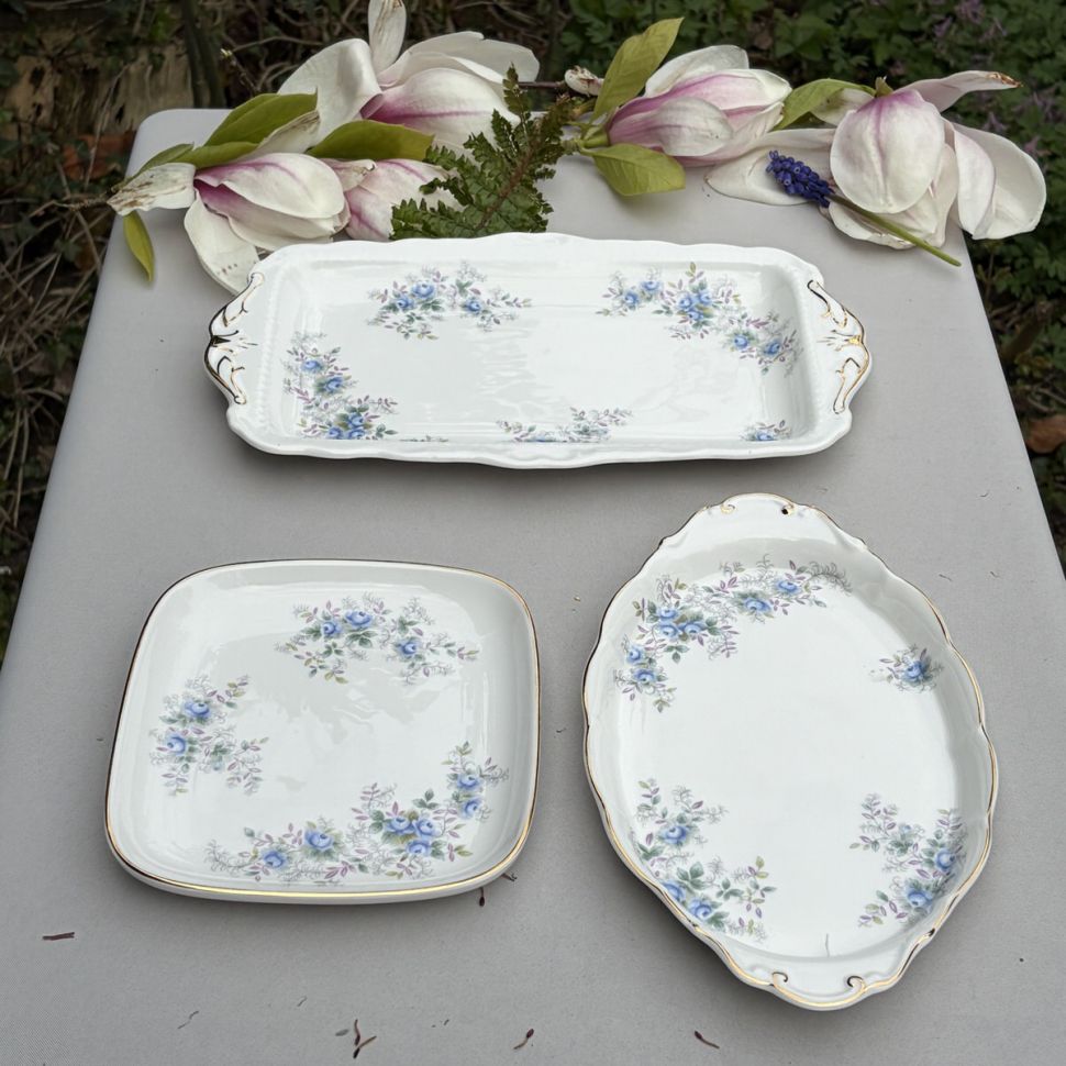 Блюдо для торта Royal Albert Blue Blossom 30 мл Англия