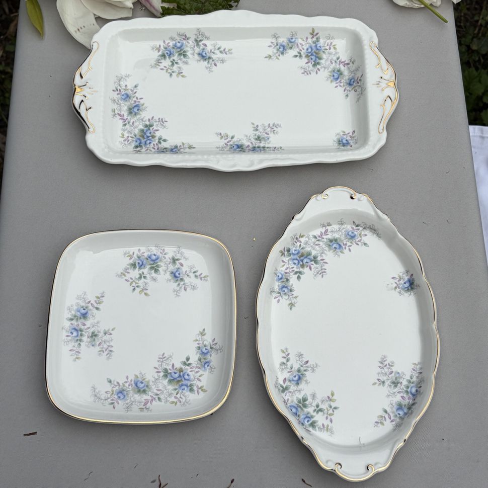 Блюдо для торта Royal Albert Blue Blossom 30 мл Англия