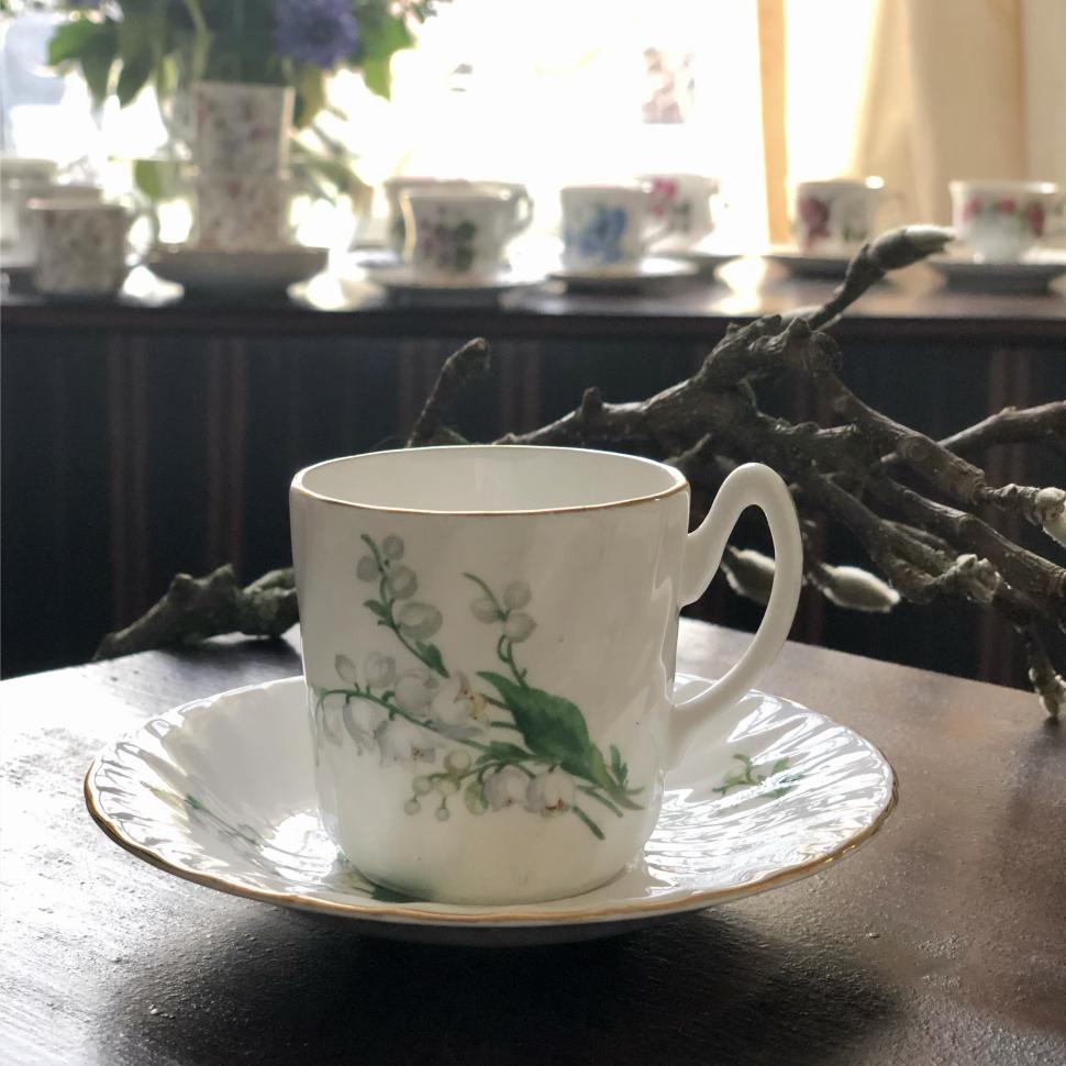Кофейная пара Ландыш, Delfesta, Staffordshire Англия
