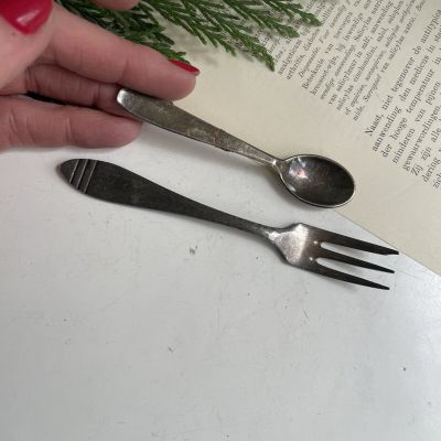 Ложка для соли 8,5 см серебрение