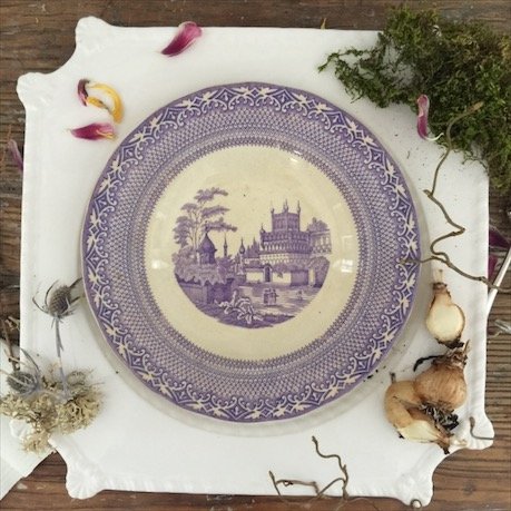 Большое керамическое блюдо поднос Италия