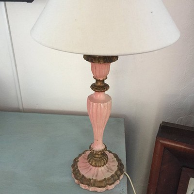 Настольная лампа Розовая Италия