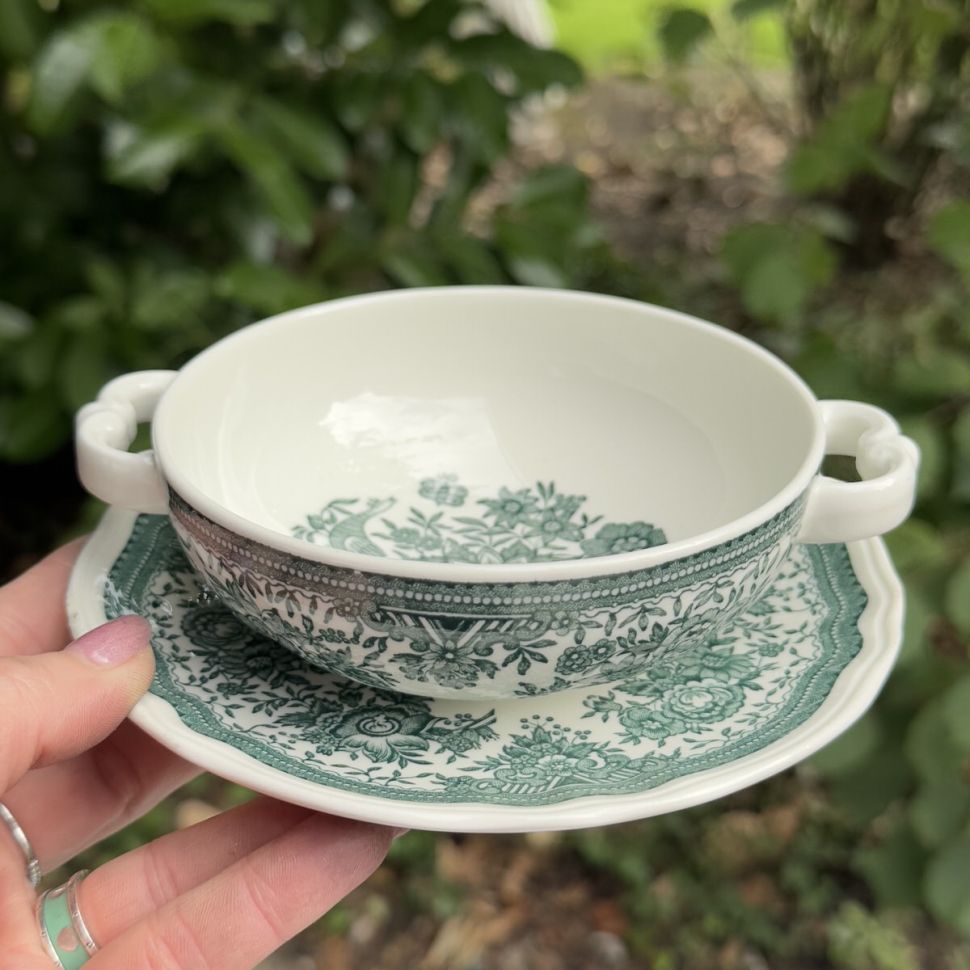 Бульонная пара ВиллеройБох Fasan зеленый 300 мл Германия 2 кат