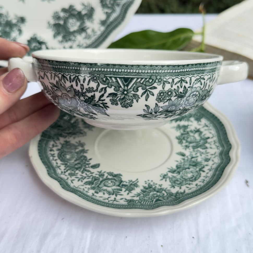 Бульонная пара ВиллеройБох Fasan зеленый 300 мл Германия 2 кат