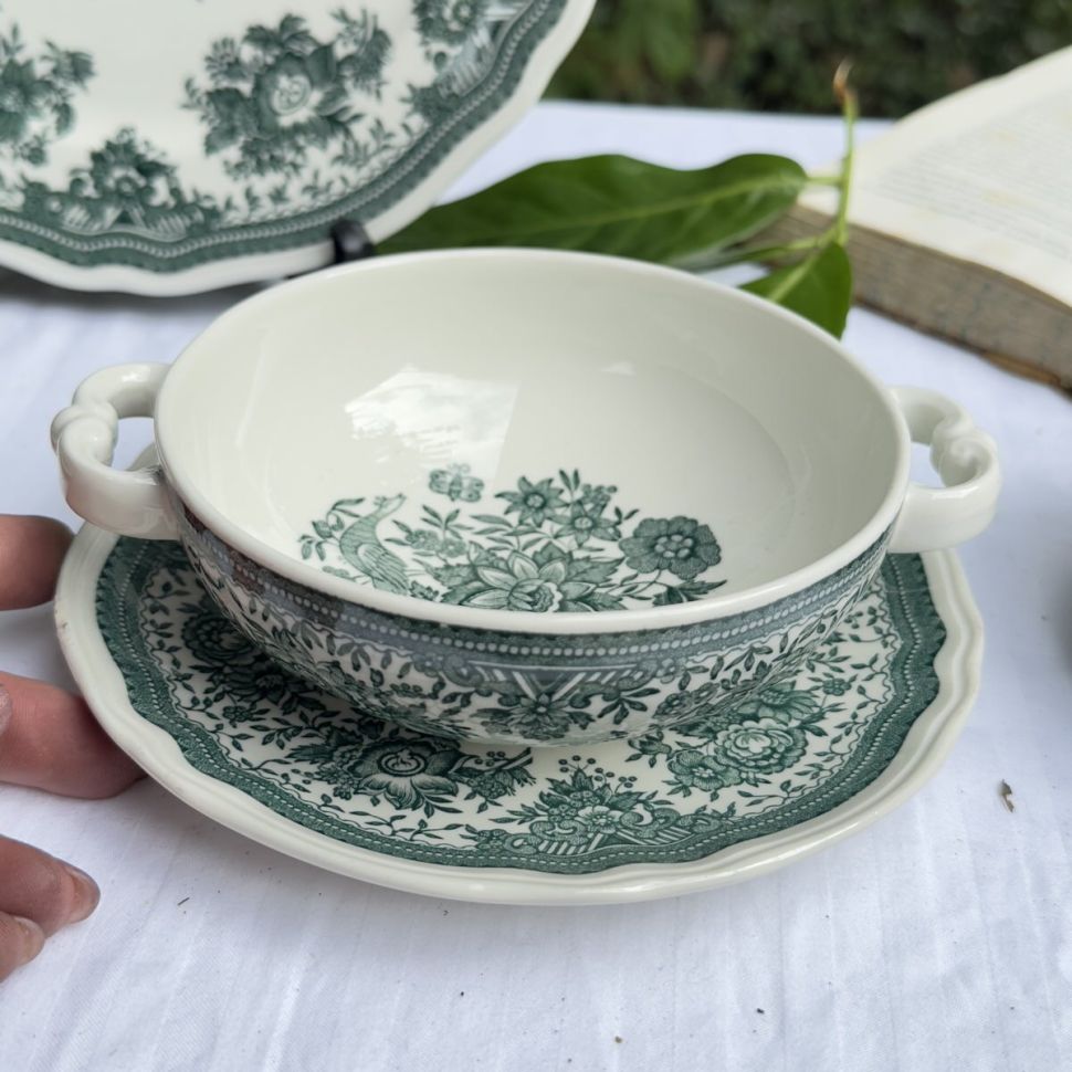 Бульонная пара ВиллеройБох Fasan зеленый 300 мл Германия 2 кат