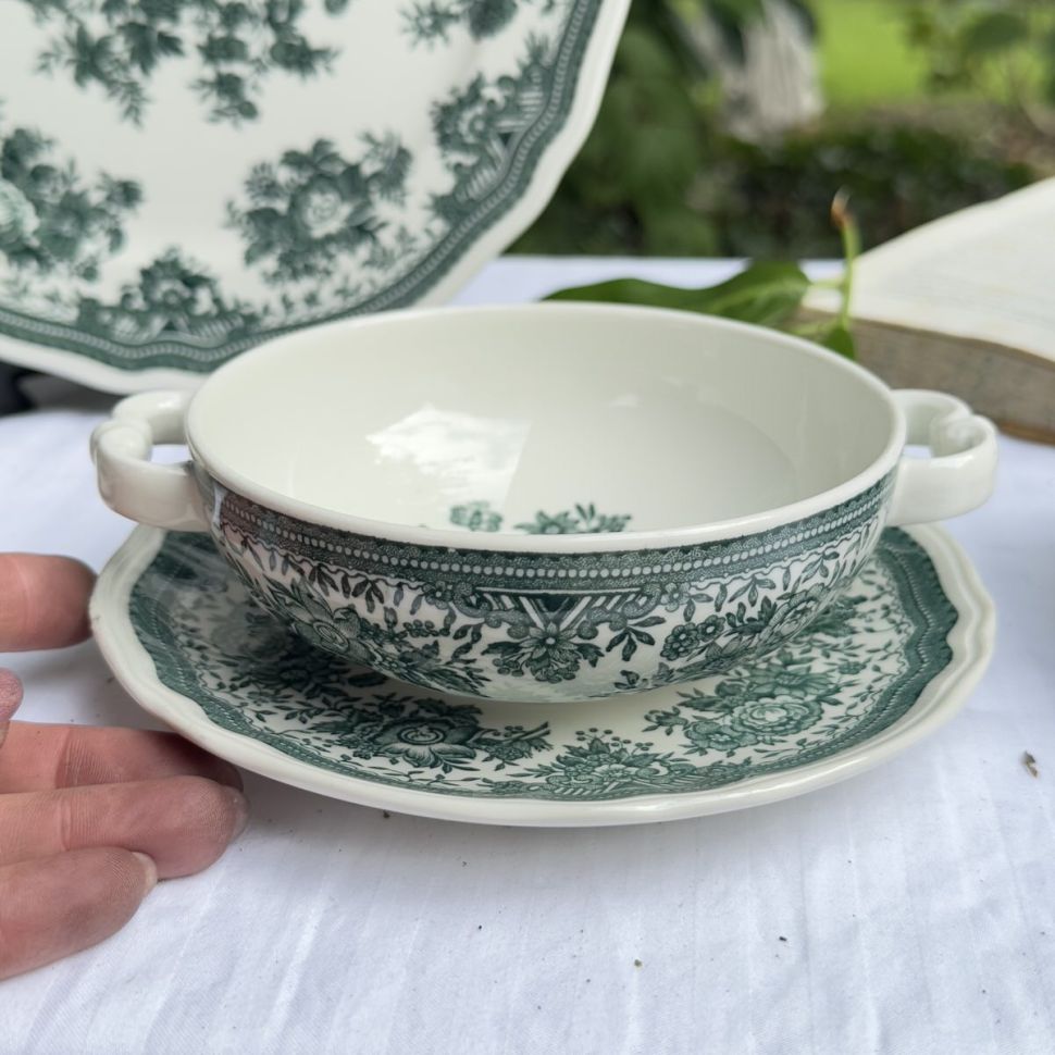 Бульонная пара ВиллеройБох Fasan зеленый 300 мл Германия 2 кат