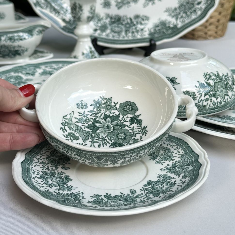 Бульонная пара ВиллеройБох Fasan зеленый 300 мл Германия 2 кат