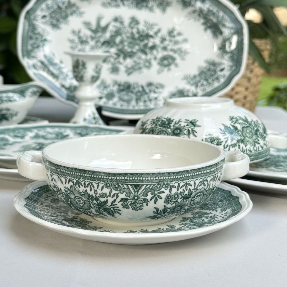 Бульонная пара ВиллеройБох Fasan зеленый 300 мл Германия 2 кат