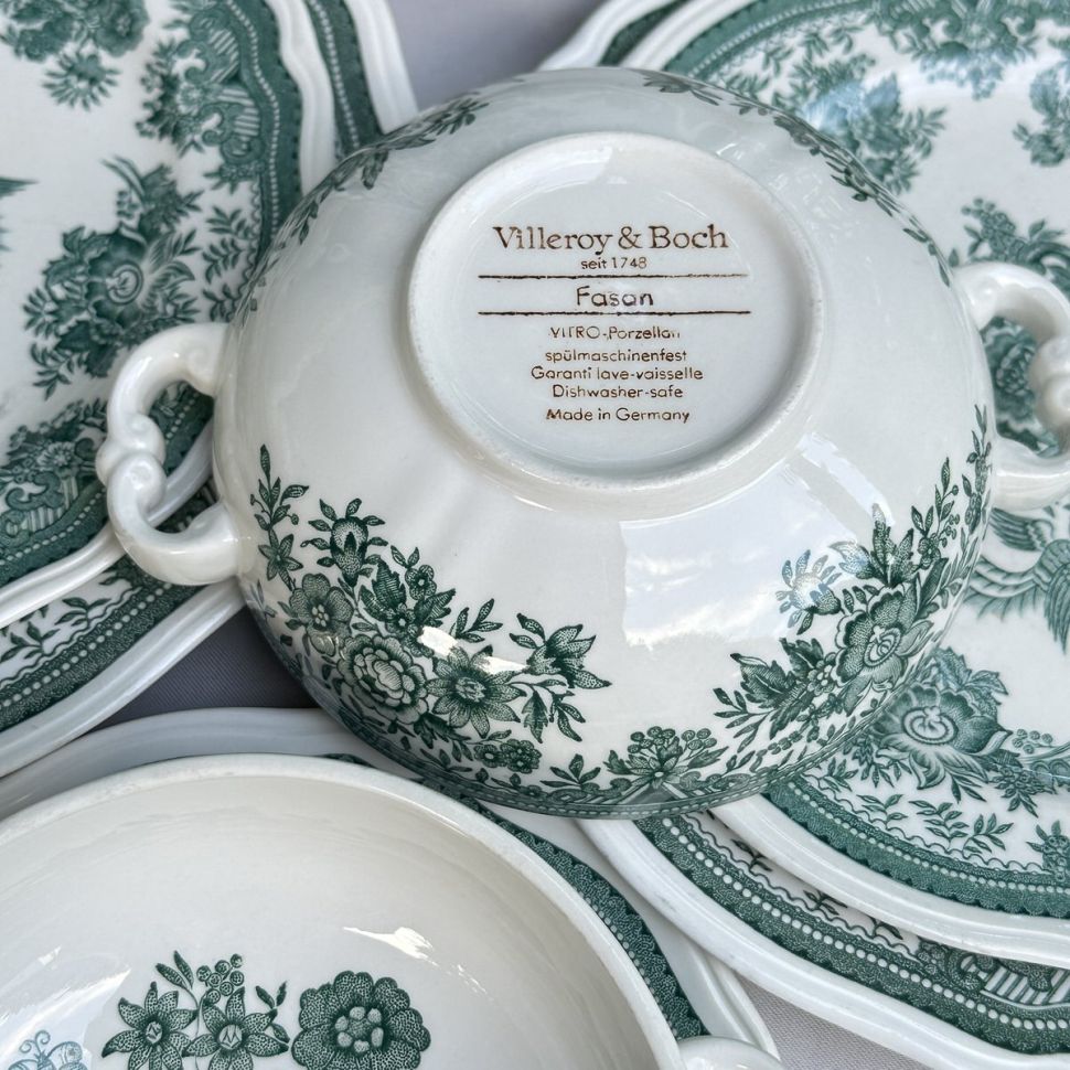 Бульонная пара ВиллеройБох Fasan зеленый 300 мл Германия 2 кат