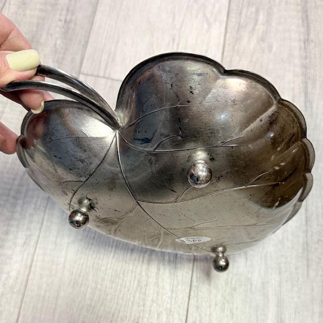 Блюдо сервировочное Лист 27 см мельхиор 