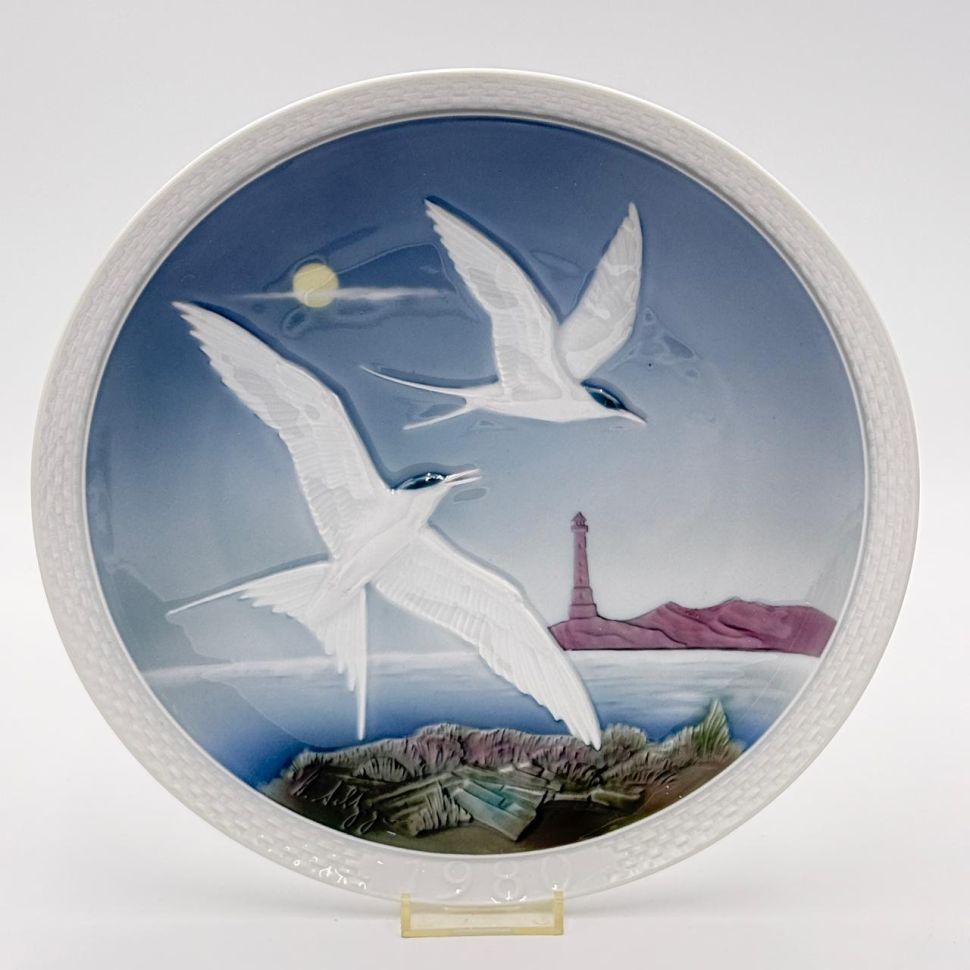 Тарелка панно Hutchenreuther 26 см Чайки 1980 г Германия