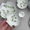 Блюдо ракушка Лесные цветы Porcelain de Paris 15 см Франция фарфор