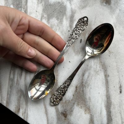 Ложка чайная Ажур 14 см мельхиор