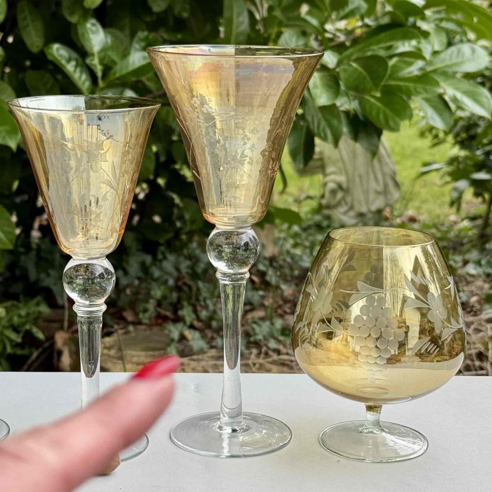 Бокалы набор Kromer 4 шт хрустальное стекло Германия