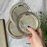 Блюдце подставка 12 см серебрение