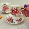Кофейная пара Royal Albert Prairie Rose 130 мл Англия